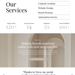 Nova - Squarespace Template