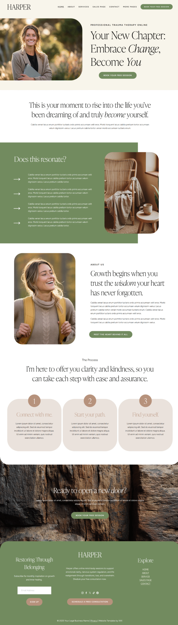 Harper – Squarespace Template – Luxor Agency