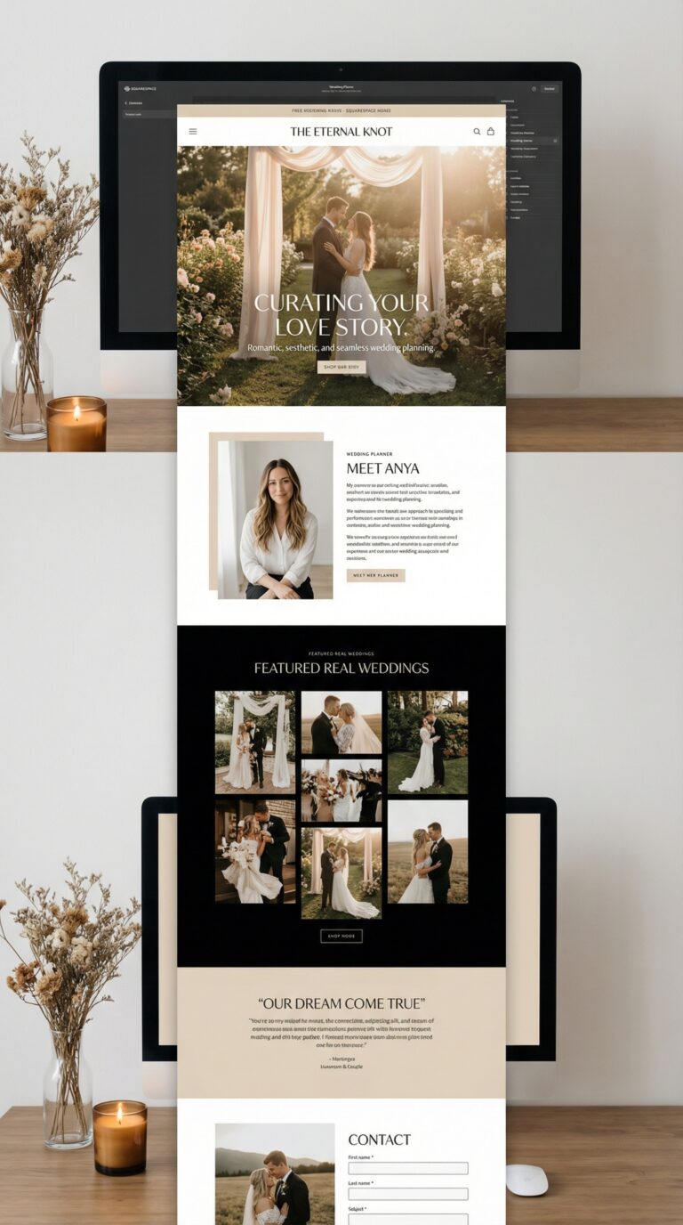 Elysian website design preview.
